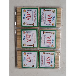 Vỉ 30 gói ( nhỏ ) tăm tre Vip