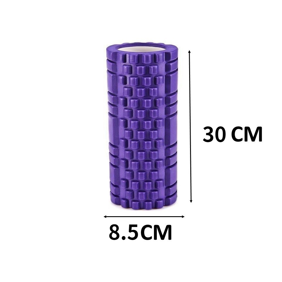 Con Lăn Xốp Eva 33cm X 14cm Hỗ Trợ Mát Xa Giảm Đau Cho Người Tập Yoga