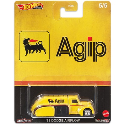 Xe Hotwheels Chở Dầu 38 Dodge Airflow (Bánh Cao Su - Màu Vàng)