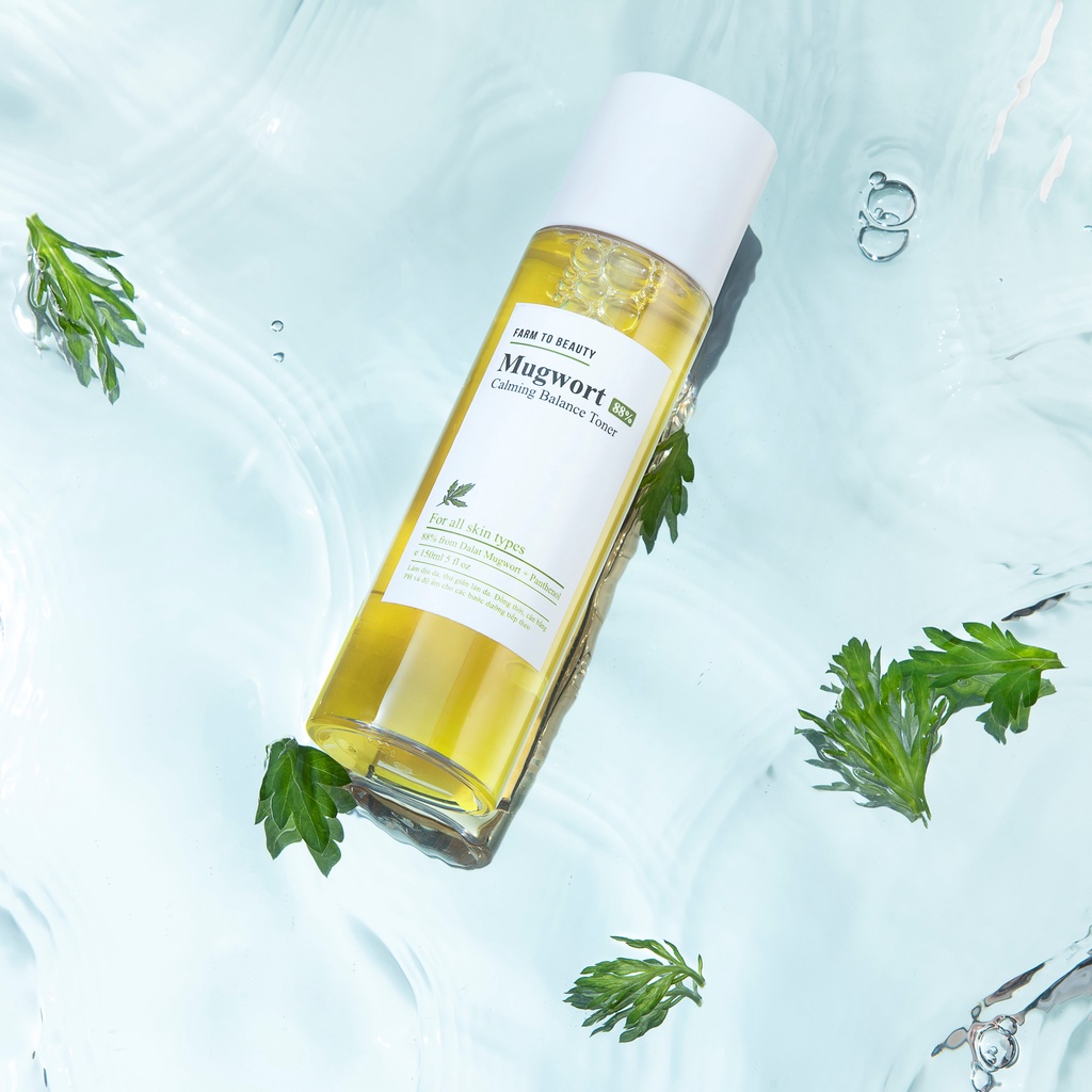 Toner Dịu da và Cân bằng da Ngải cứu FARM TO BEAUTY dành cho da mụn và da nhạy cảm - Mugwort Calming Balance Toner 88% | BigBuy360 - bigbuy360.vn