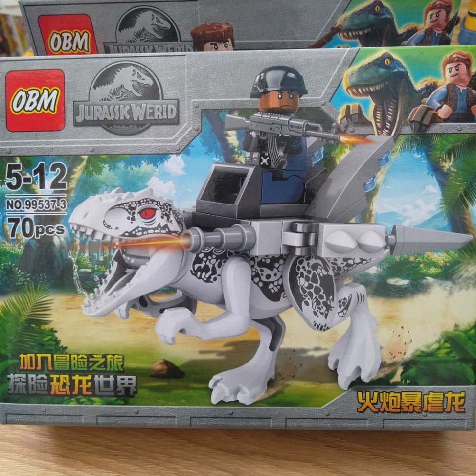 Lắp ráp xếp hình Lego khủng long đại chiến NO.99537.