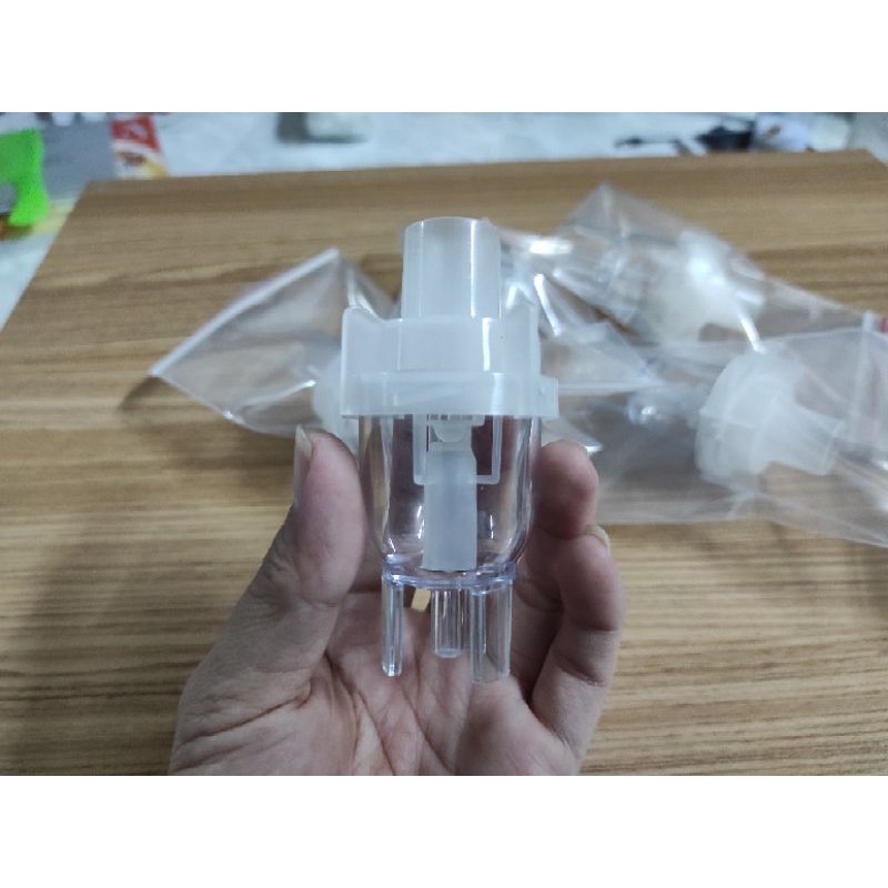 Bầu xông khí dung màu trắng - Không điều chỉnh | Cốc đựng thuốc, Rossmax, Omron, Xông Mũi Họng, Viêm Phổi