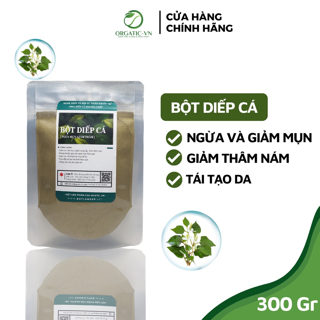 Bột Diếp Cá Sấy lạnh nguyên chất Organic - Handmade - B2.007