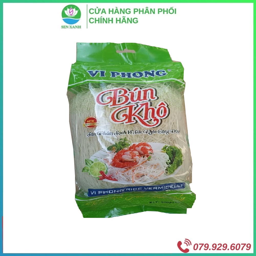 [SenXanh Emart] Bún khô sạch Vi Phong - 500G - 100% tinh bột gạo