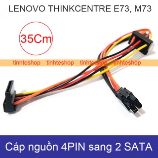 Cáp chuyển nguồn từ 4PIN Mainbroard Lenovo Thinkcentre E73 M73 ra 2 SATA power HDD SSD DVD-R Brawis BR-CB4P2ST35CM