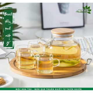 BÌNH THỦY TINH 1000-1400ml - NẮP GỖ