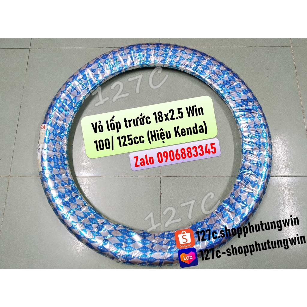 Vỏ lốp trước 18x2.50 & sau 17x3.0 Win 100/ 125cc