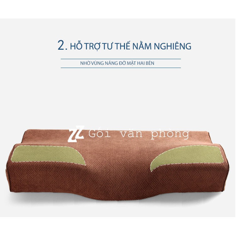 BẢO HÀNH 3 NĂM- Gối Ngủ Cho Người Lớn Chống Đau Mỏi Cổ Vai Gáy,Chống Ngáy ZuriPillow GDH04