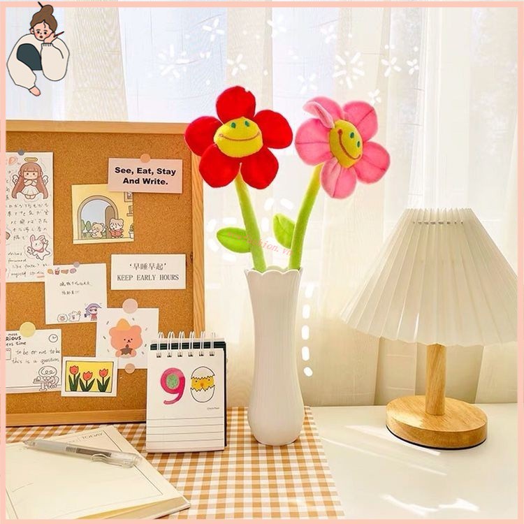 Bó Hoa Hướng Dương Nhân Tạo Bằng Vải Bông Cotton DIY