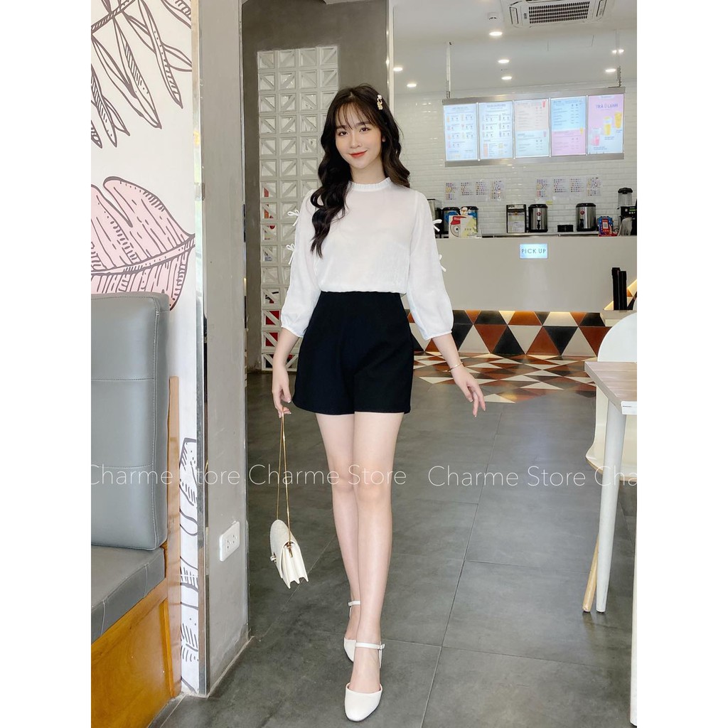 [CHARME STORE] Quần shorts vải LARA đơn giản