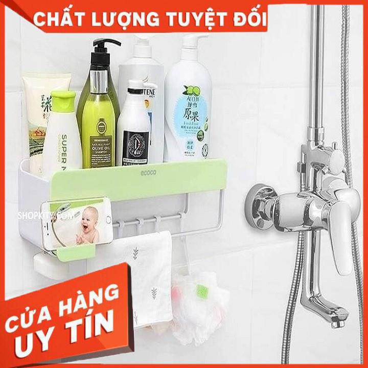 [FREE SHIP-XẢ KHO] Kệ treo đồ nhà bếp nhà tắm thông minh không cần khoan Ecoco