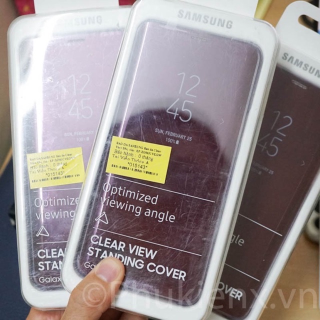 Bao Da Samsung S9/S9 Plus Clear View  Chính Hãng