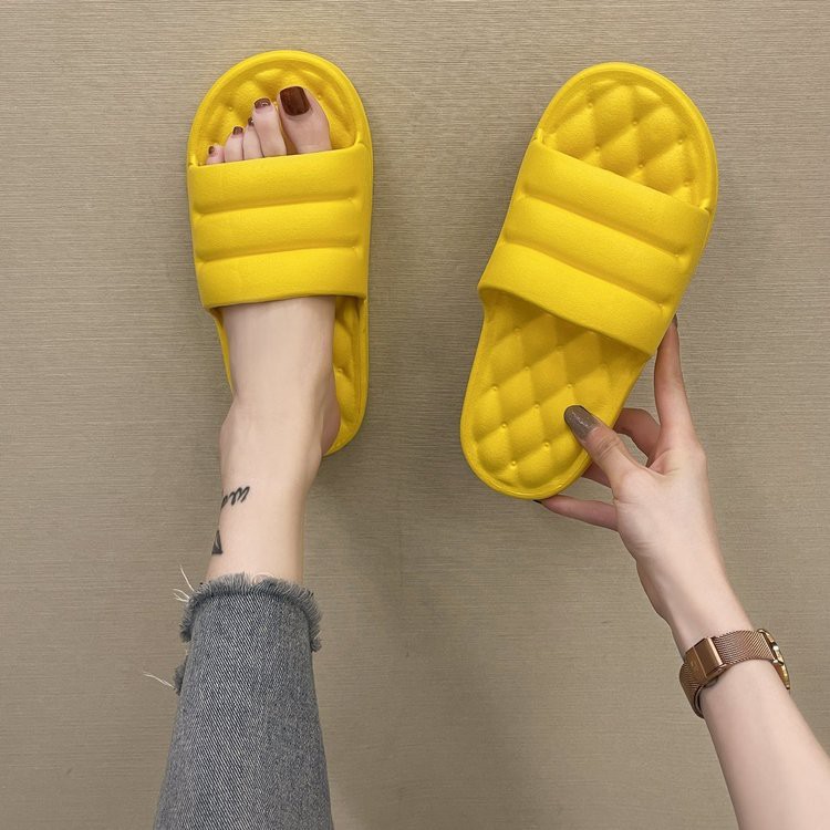 Caterpillar Candy Color Thick Bottom for Outdoors Slippers Thick Bottom Soft Bottom Indoor Bathroom Slippers Women's Sho