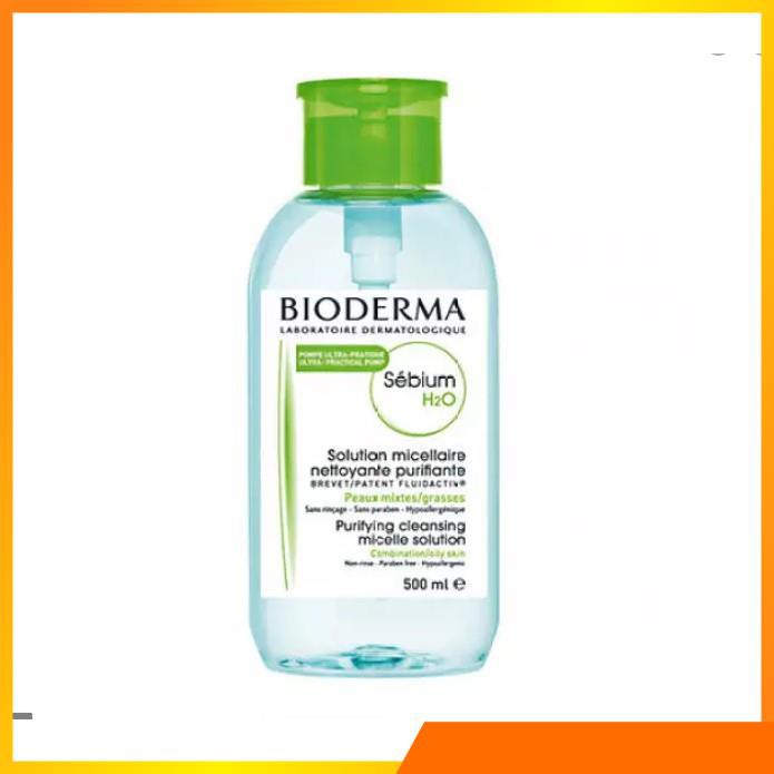 FREESHIP TOÀN QUỐC - Tẩy Trang Bioderma Senbio  Créaline 500ml chính hãng (Nắp Nhấn-Nắp Bật) ⓨⓞ z