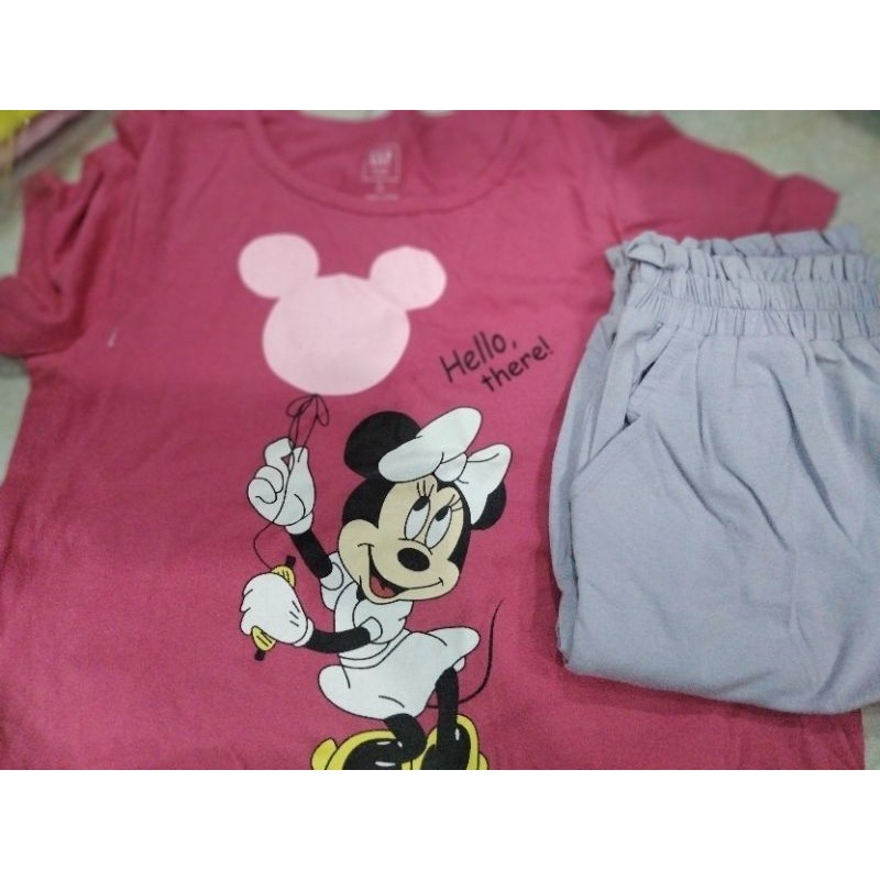 Bộ cotton ngắn bé gái Gap VNXK