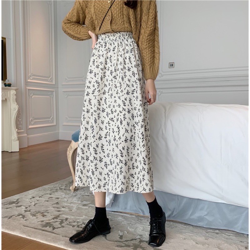 [ Mã FAGREEN55 giảm 10% tối đa 30K đơn 99K] Chân váy hoa vintage midi | BigBuy360 - bigbuy360.vn