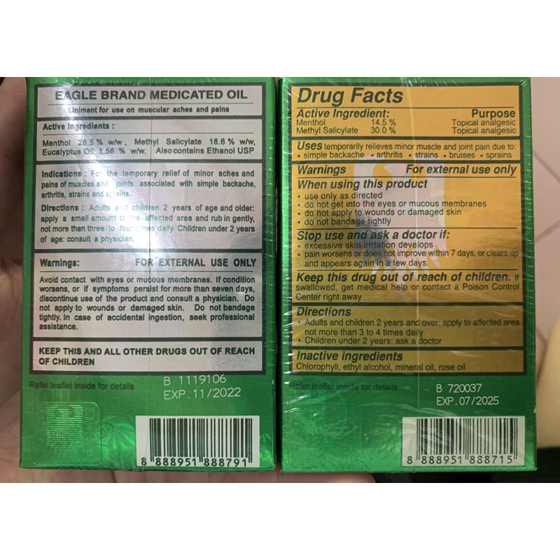 Dầu gió xanh Mỹ