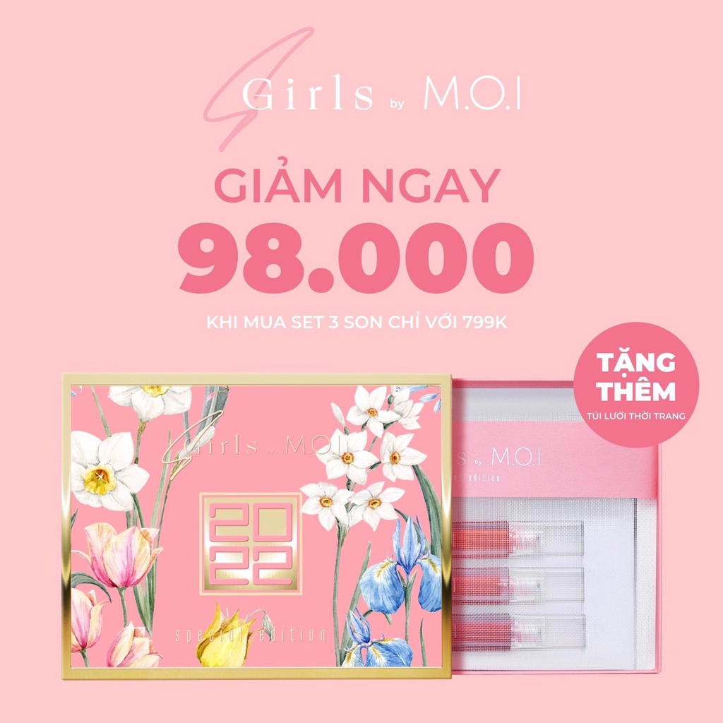 [Tặng mặt nạ môi] Son Kem Lì Sgirls Summer MOI Chất Son Nhung Lụa Đặc Biệt (Mới nhất 2021)