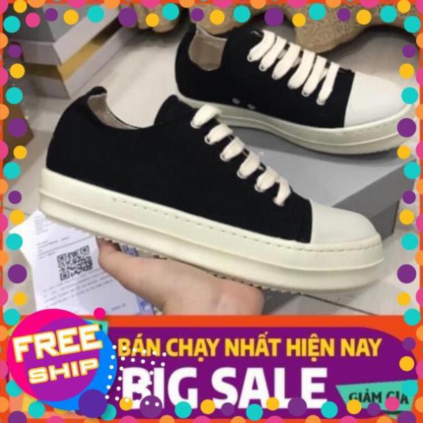 [ 💝 GIÁ SALE] sneaker rick owen ,Giày rick owen cổ thấp 🌟  R🔥E🔥P 1:1 VN đế thơm Full box + Bill | BigBuy360 - bigbuy360.vn