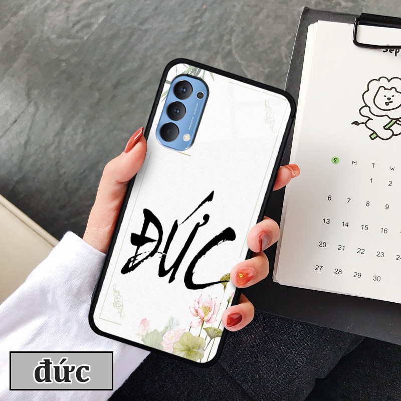 Ốp lưng  Oppo Reno 4 -in chữ thư pháp