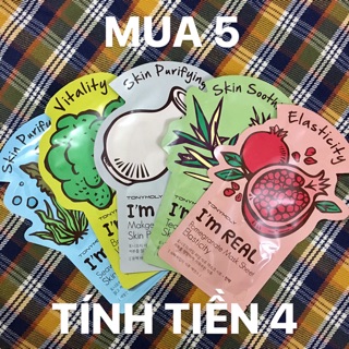 Combo 5 miếng mặt nạ Tony Moly