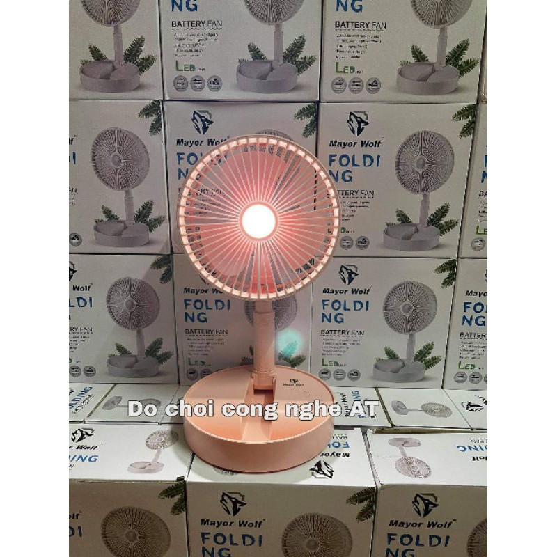 QUẠT SẠC TÍCH ĐIỆN ĐỂ BÀN MINI CẦM TAY NHỎ GỌN MAYOR WOLF | BigBuy360 - bigbuy360.vn