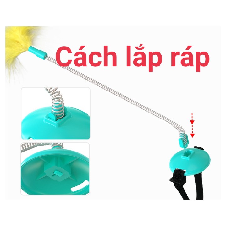 Cần câu mèo cải tiến mới nhất hiện nay với rất nhiều cách chơi cùng mèo cưng