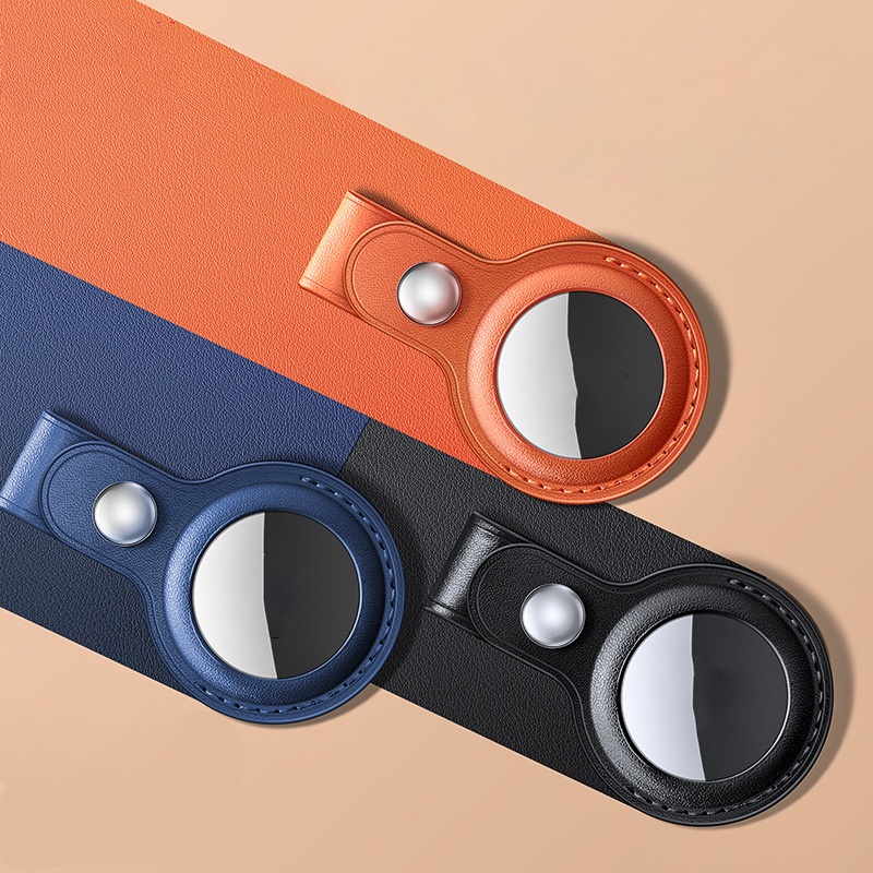 Vỏ bảo vệ TBTIC cho Apple Airtags chất liệu da với 6 màu thời trang tùy chọn chất lượng cao