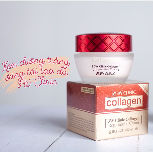 Kem Dưỡng Da Chống Lão Hóa 3w Clinic Collagen Regeneration Cream 60 Ml