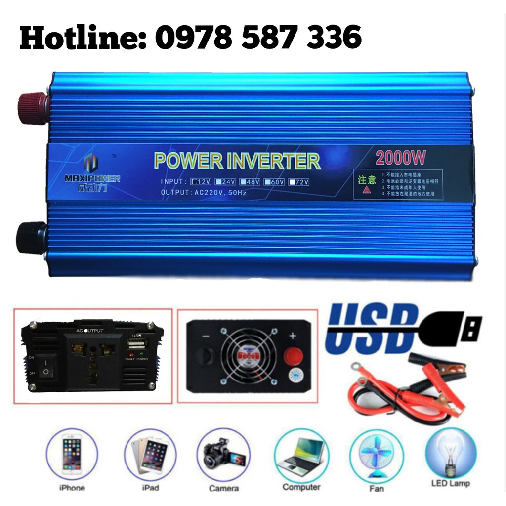 Bộ Kích Điện 12V và 24V Lên 220V