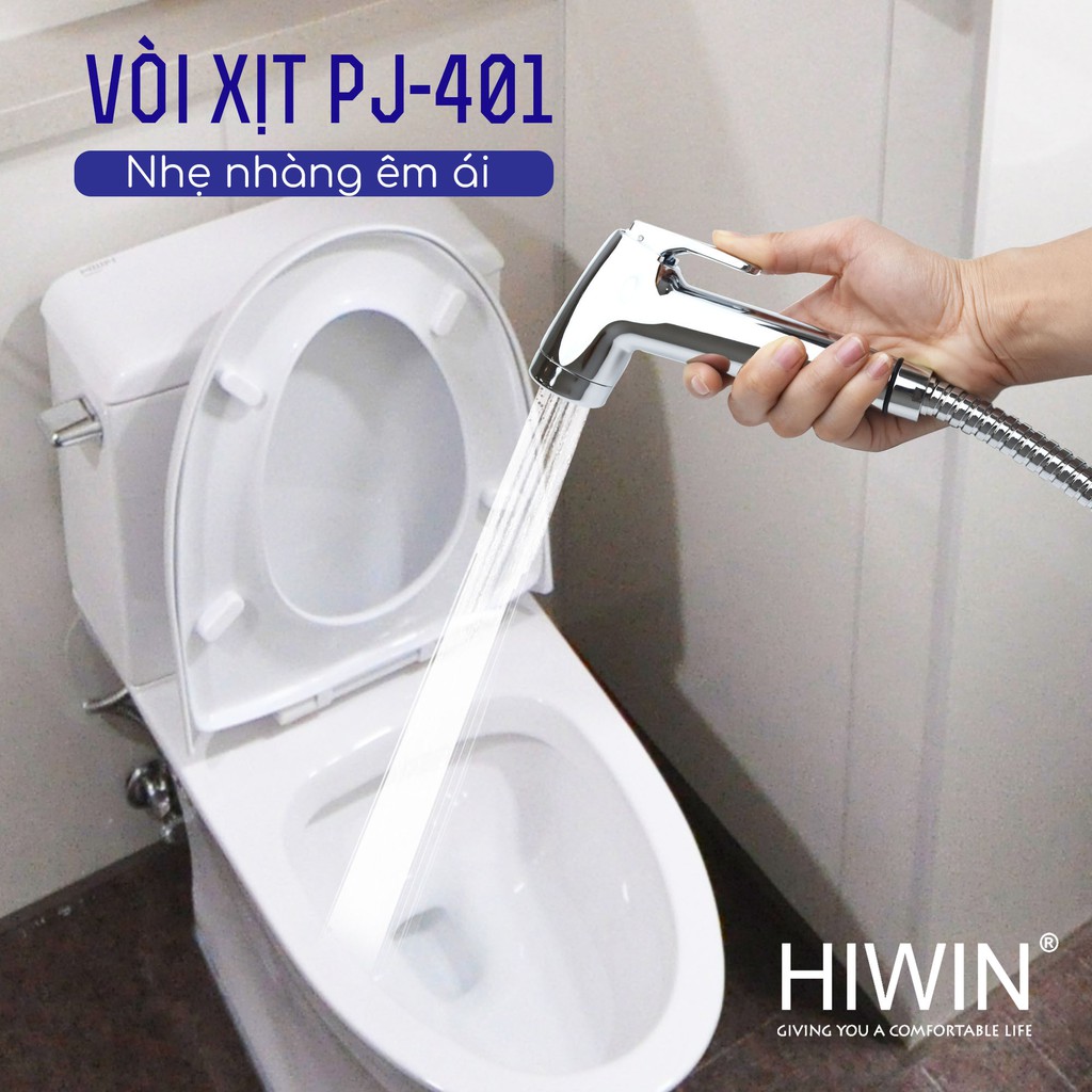 Vòi xịt vệ sinh đa năng Hiwin PJ-401 nhựa ABS mạ crom cao cấp