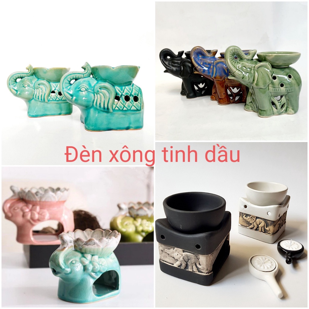 Đèn xông tinh dầu đốt bằng nến hình con voi kiểu dáng mới lạ, sang trọng size to chứa nhiều nước mỗi mẫu chỉ có 1 cái