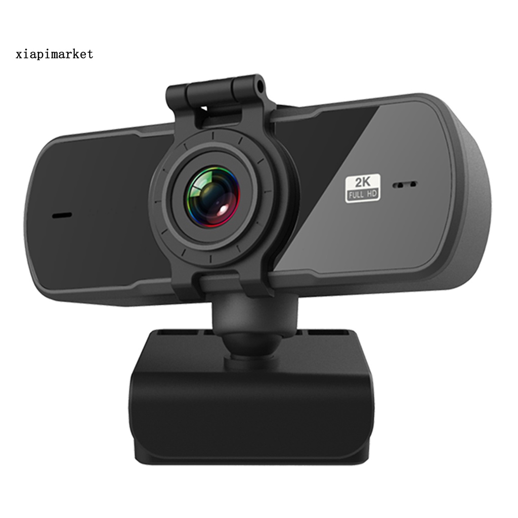 Camera máy tính 2K xoay 360 độ tích hợp micro không cần trình điều khiển | WebRaoVat - webraovat.net.vn