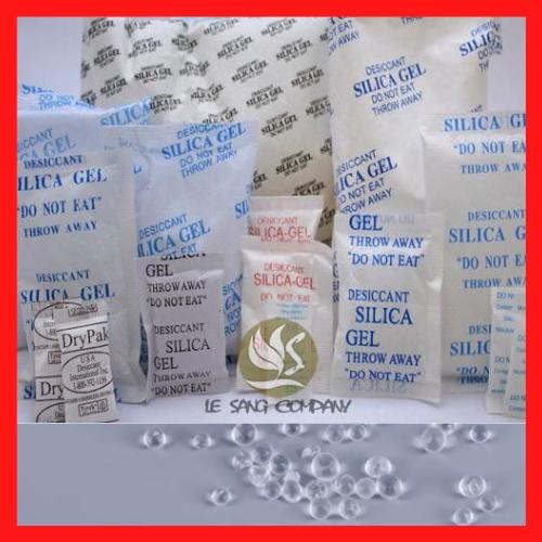 [Silicagel 20Gr] Gói Hút Ẩm SilicaGel Loại 20Gram - Hạt chống ẩm mốc, khử mùi, bảo quản thực phẩm