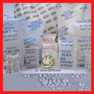 Gói hút ẩm đóng túi 100g loại 1/2/3/5/10/50/100g silicagel - hạt chống ẩm mốc, khử mùi.