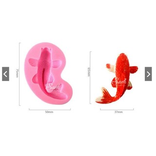 Khuôn Con Cá 4D Khuôn Rau Câu Silicon Chất Lượng Cao