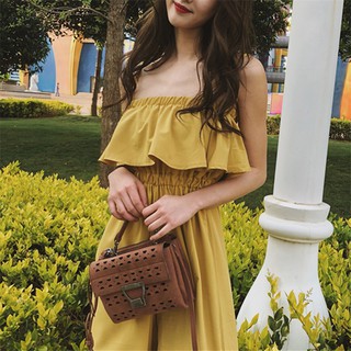 Jumpsuit viền bèo ngực(CÓ VIDEO HÌNH THẬT)