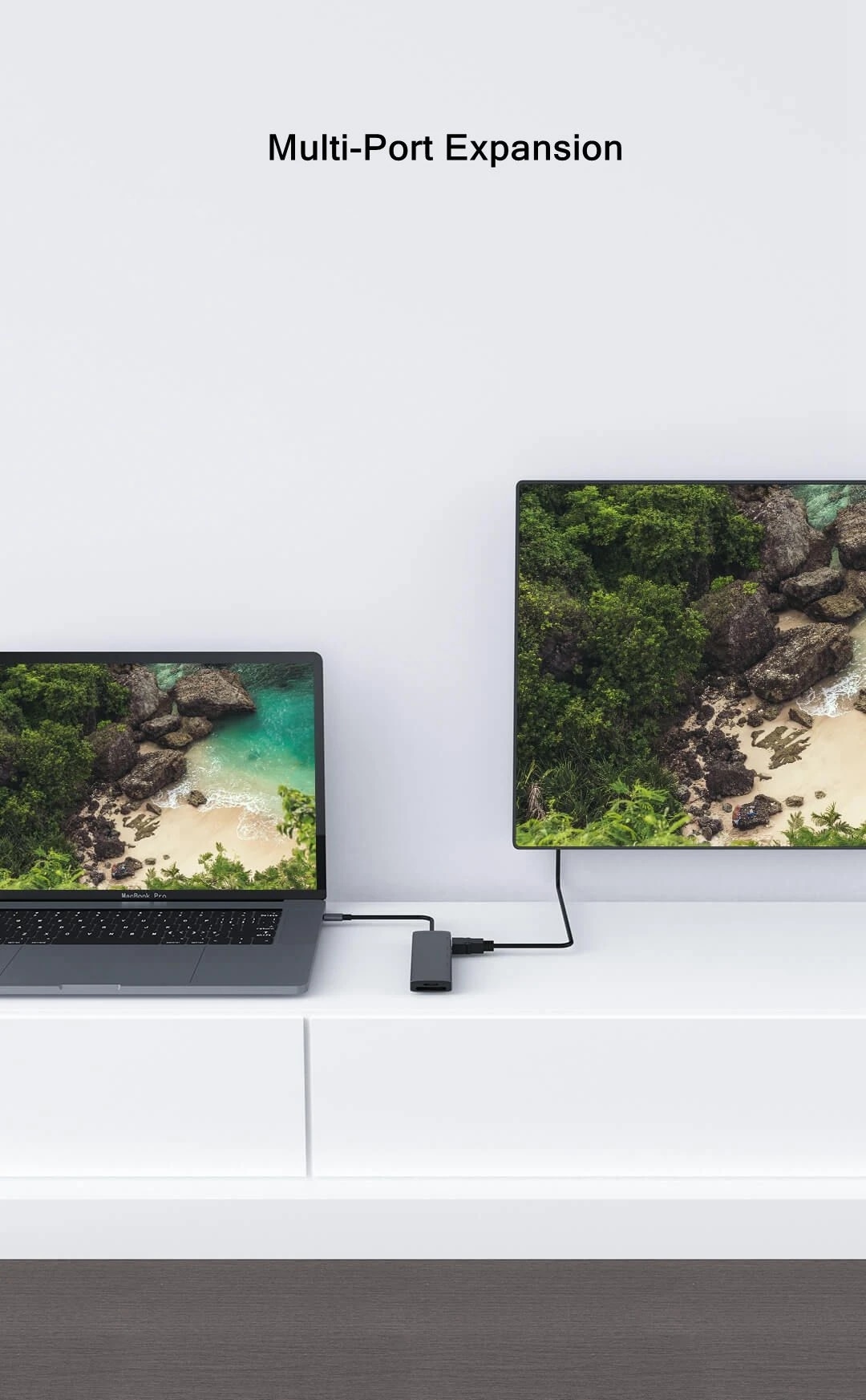 Bộ Chia Cổng Usb-C Hub 7 Trong 1 3 Cổng Usb 3.0 Hỗ Trợ Đọc Thẻ Nhớ Sd 4k | BigBuy360 - bigbuy360.vn