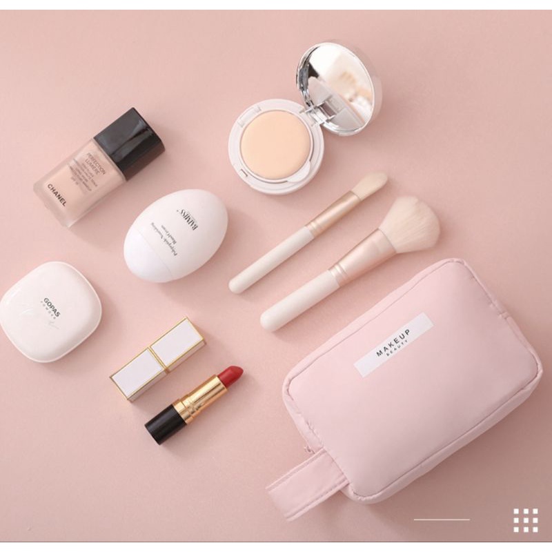 Túi đựng mỹ phẩm makeup cao cấp, túi đựng đồ trang điểm chất liệu chống thấm nước tiện dụng.