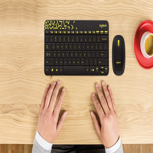 Bộ bàn phím chuột không dây Logitech MK240 Nano Wireless bền bỉ, kích thước nhỏ gọn, chống nước