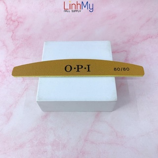 Dũa Móng Gel OPI Da Bò - Dũa Phá Gel Phá Bột Độ Nhám 80/80