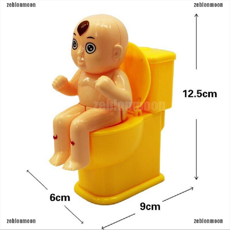 Đồ chơi em bé ngồi toilet sáng tạo vui nhộn dùng trang trí nội thất