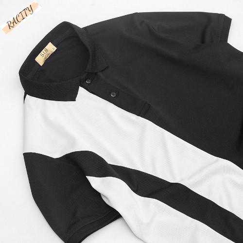 Áo Phông Nam có cổ bẻ đẹp tay ngắn Polo cao cấp Thun cotton RACITY AT130 | BigBuy360 - bigbuy360.vn