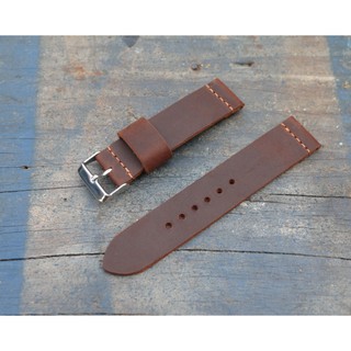 Dây đồng hồ da bò sáp handmade