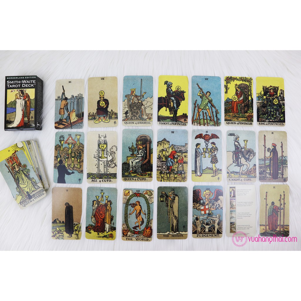 Bộ bài bói Smith Waite Tarot Deck – Borderless Edition cao cấp