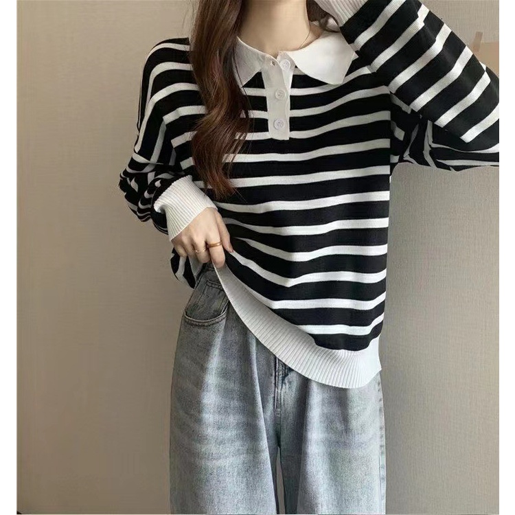 (HÌNH THẬT - HÀNG SẴN) Áo dệt kim tay dài , áo dệt kim oversize dáng rộng phong cách hàn quốc - nhiều màu lựa chọn