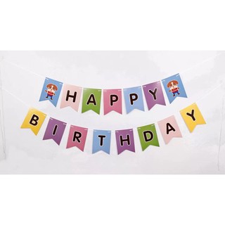 Dây chữ Happy birthday hình thú Chó