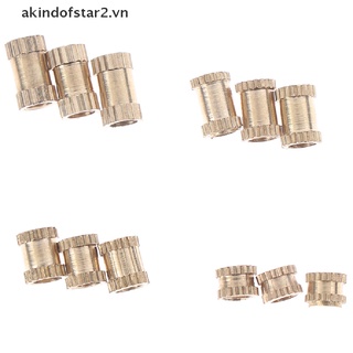 [akin] 100pcs M3 nut Injection Molding Brass Knurled Thread Inserts Nuts [akin]