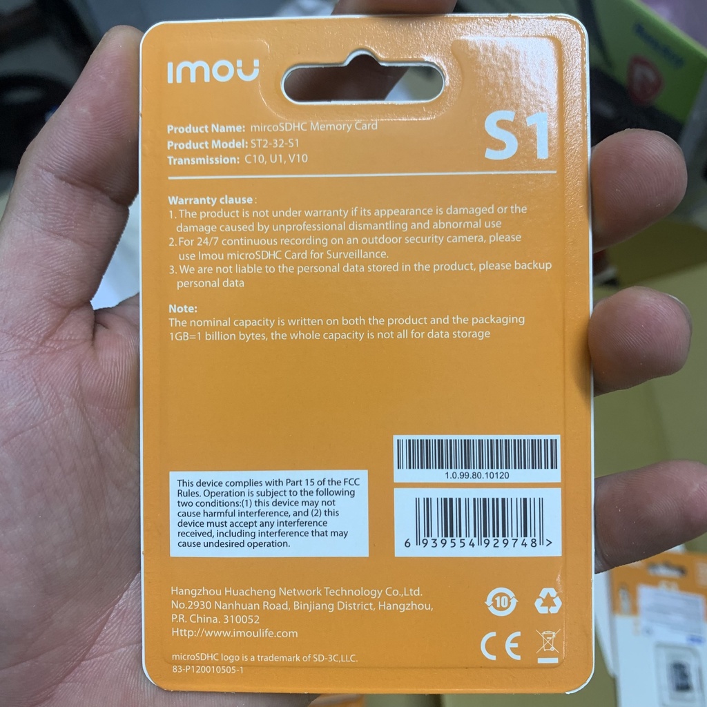 Thẻ nhớ Mico SD Imou 32GB/64GB cho Camera/ Điện thoại/ Máy tính/ Máy nghe nhạc- Chính hãng, bảo hành 24 tháng