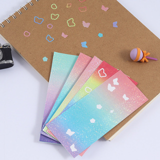 Colorful gradient butterfly stickers diary stickers